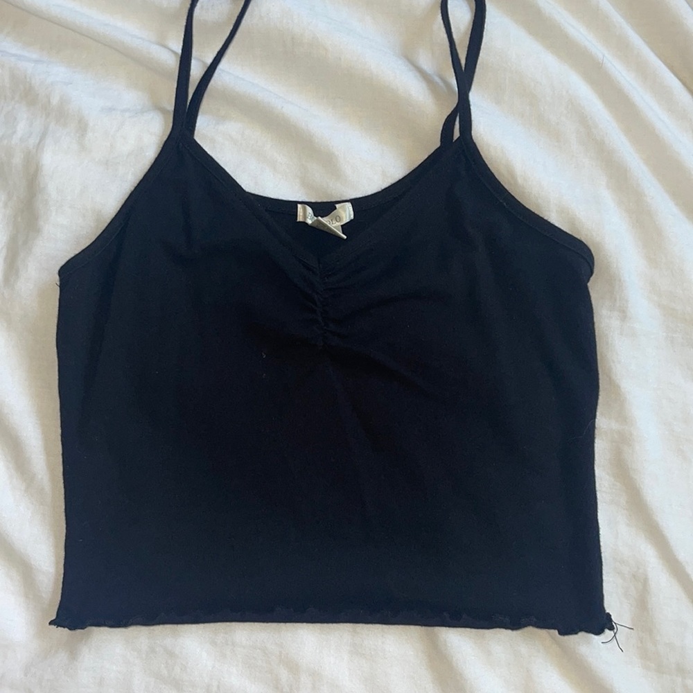 😇 cute tiny black tank top FREE SHIPPING